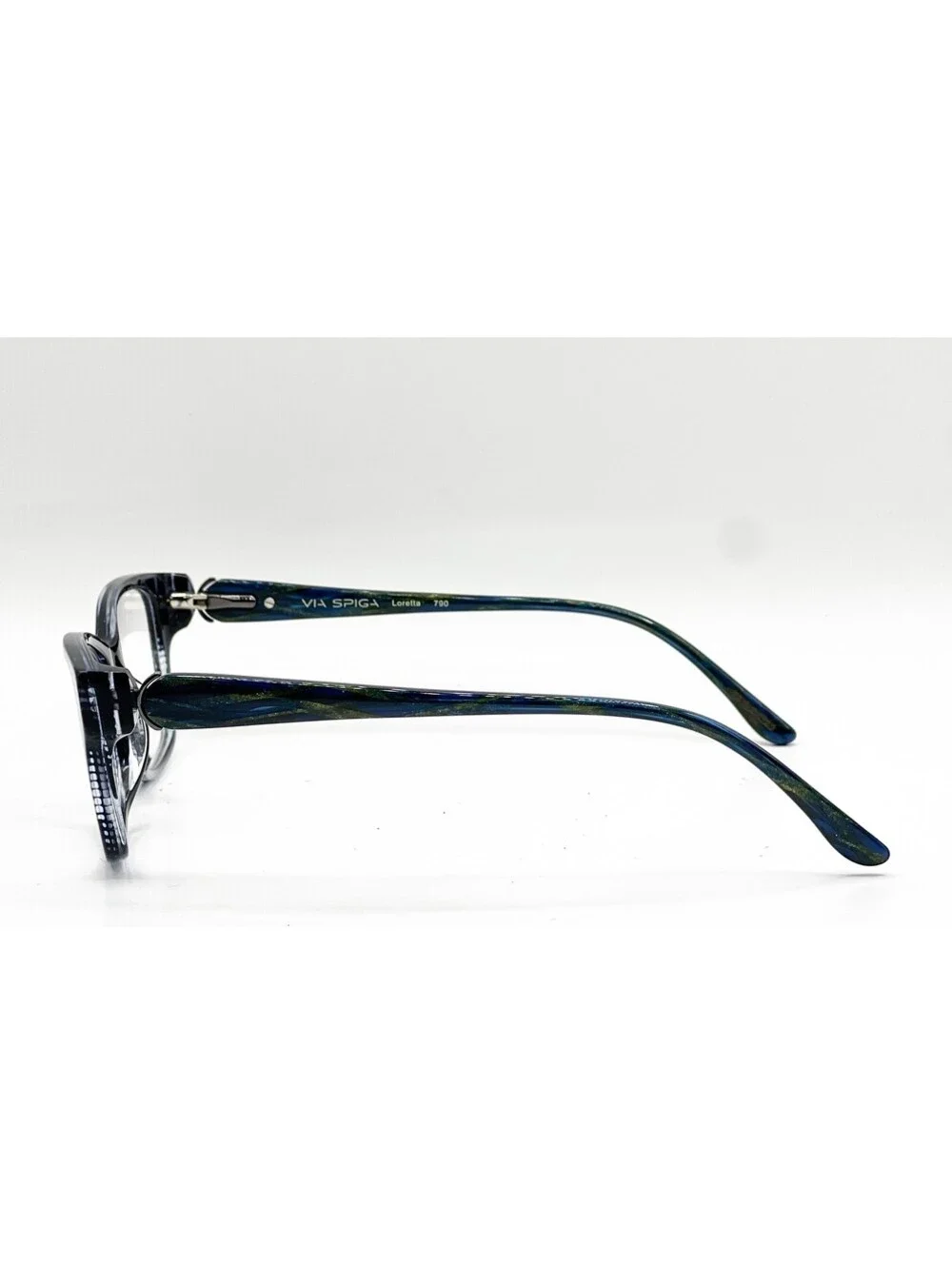 Via Spiga Loretta 790 Navy Authentic Eyeglasses 53-17-125